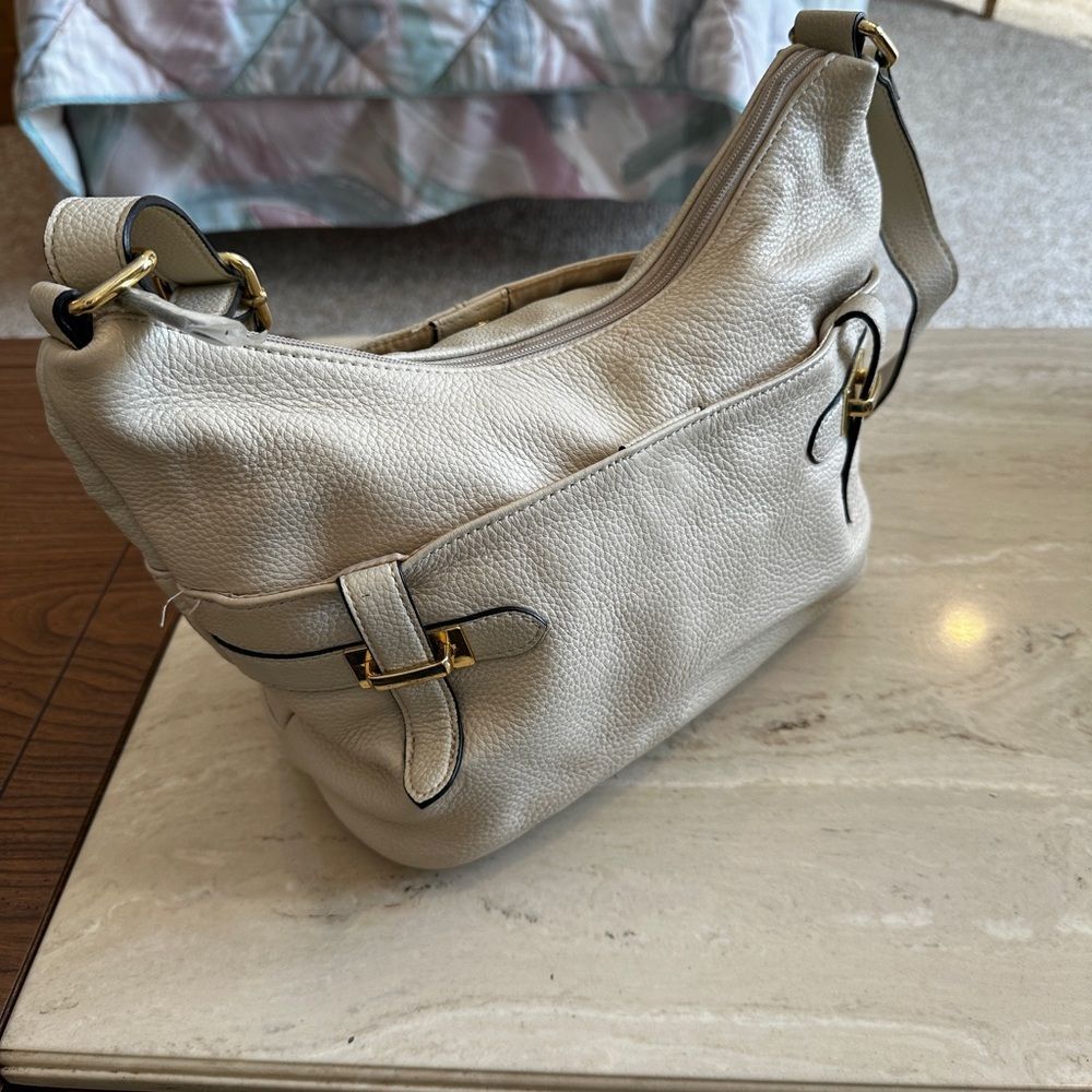 Elegant Cream Hobo Bag